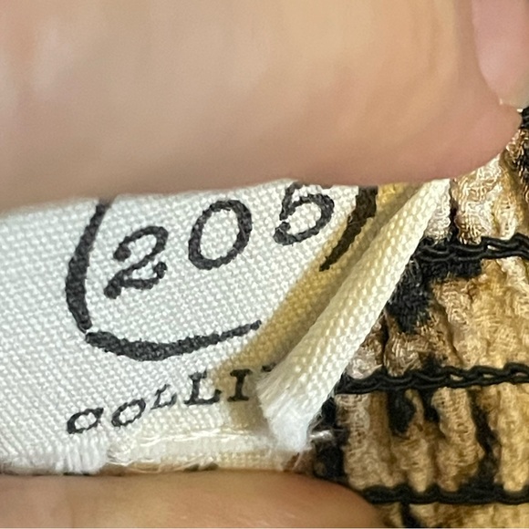 205 Collins Off the Shoulder Leopard Print Romper with Long Skirt Overlay Size S - Picture 3 of 16